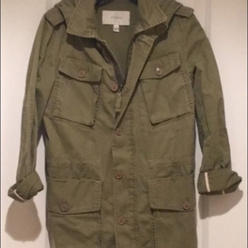 J. Crew Lightweight Army Green Jacket